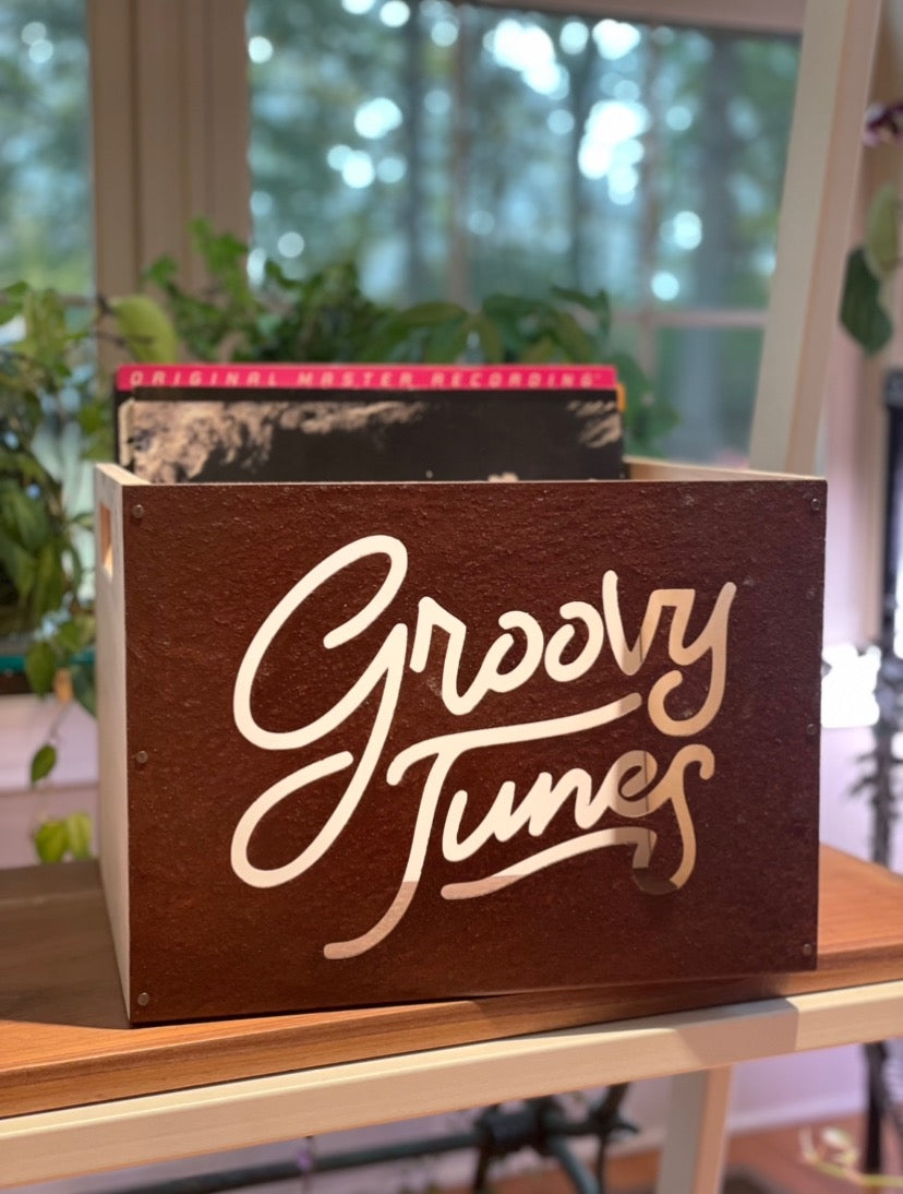 Groovy Tunes Record Crate