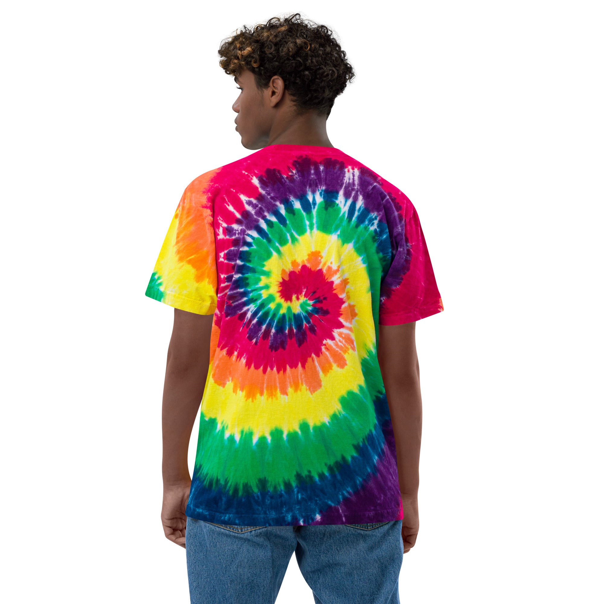 Groovy Tunes Oversized tie-dye t-shirt