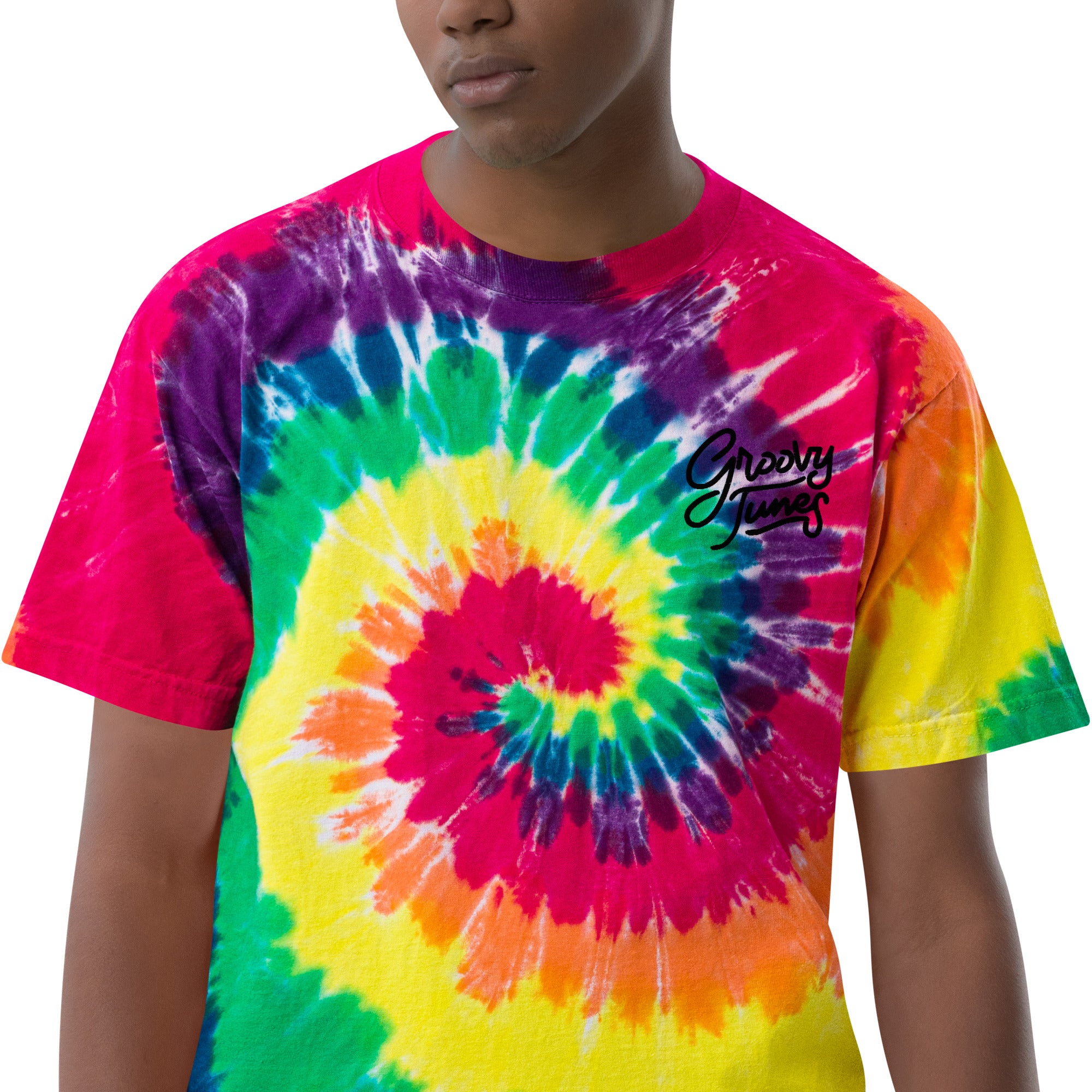 Groovy Tunes Oversized tie-dye t-shirt