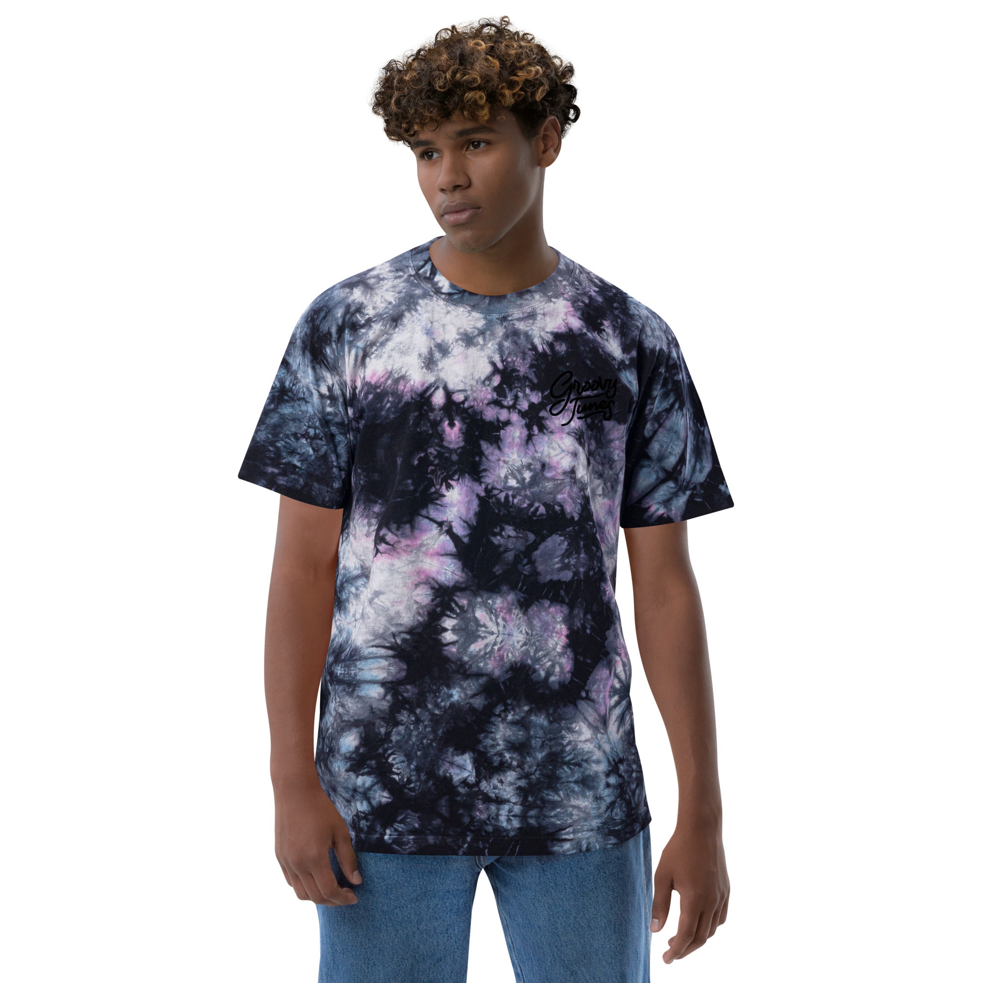 Groovy Tunes Oversized tie-dye t-shirt