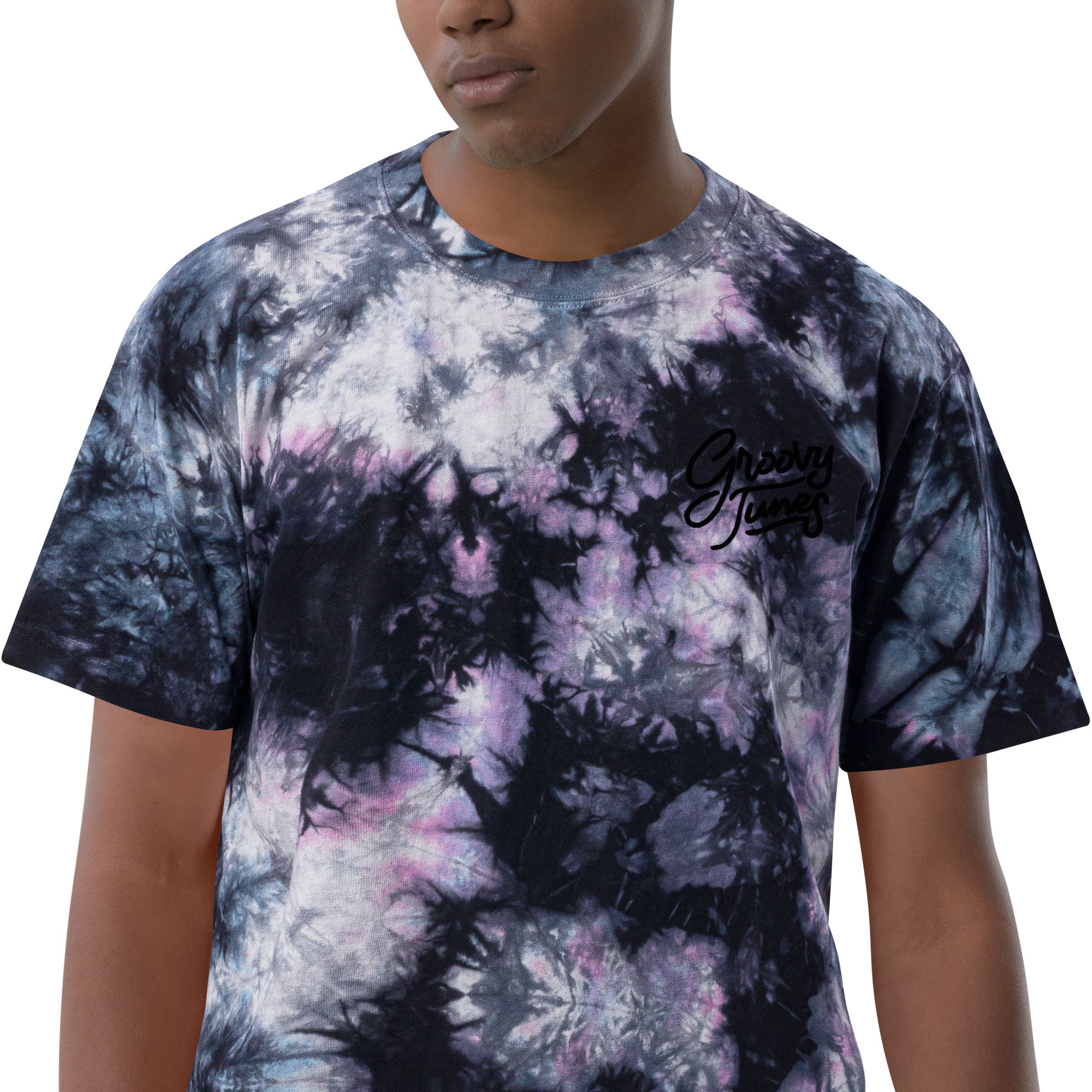 Groovy Tunes Oversized tie-dye t-shirt