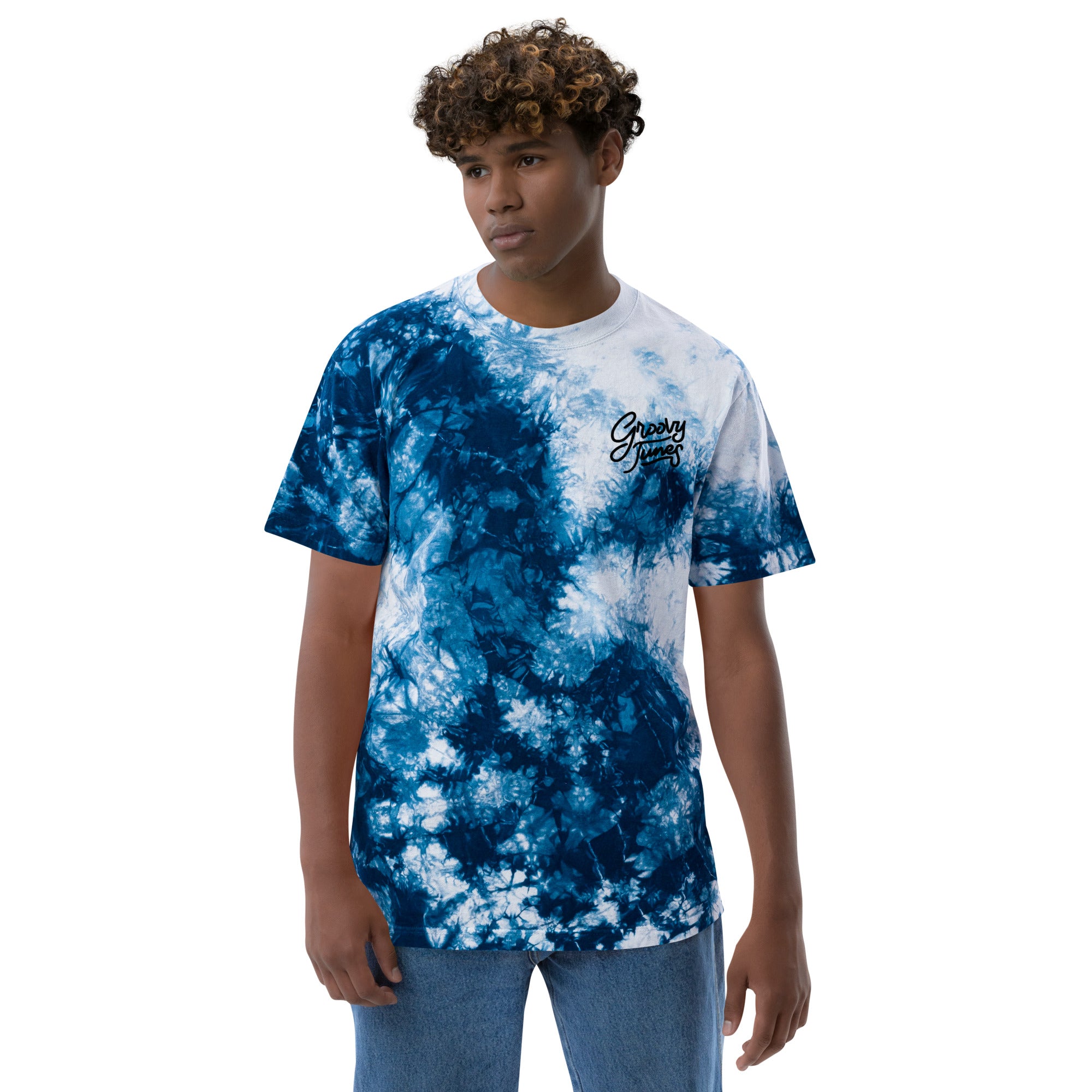 Groovy Tunes Oversized tie-dye t-shirt
