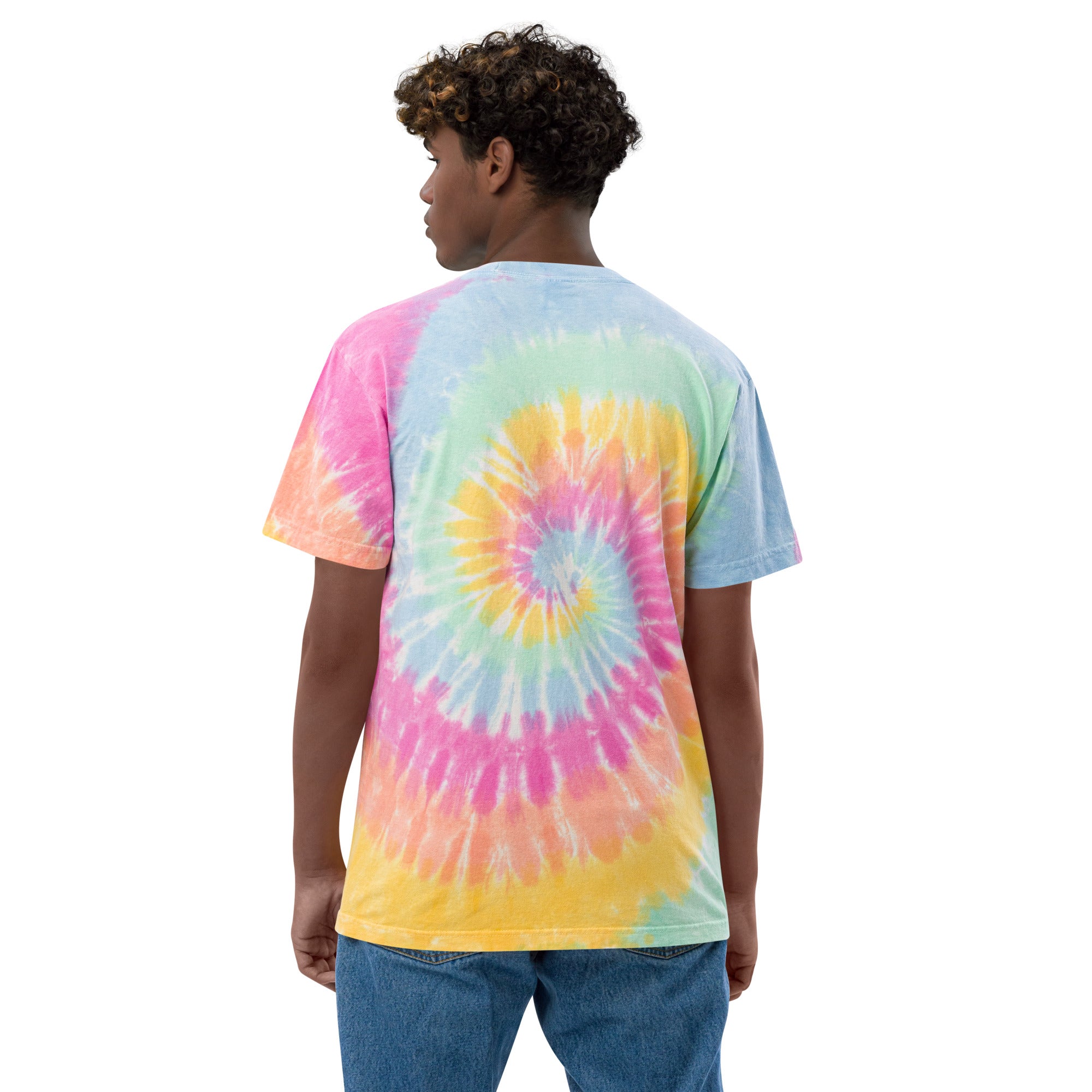 Groovy Tunes Oversized tie-dye t-shirt